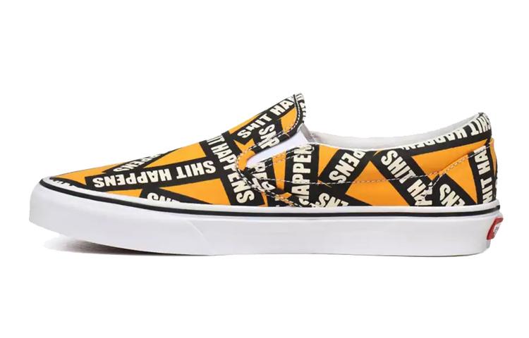 

Слипоны унисекс Vans slip-on оранжевые 34.5 EU, Оранжевый, slip-on