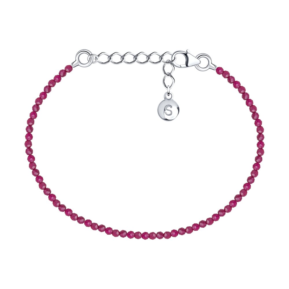 

Браслет из серебра р.  SOKOLOV 83050047, шпинель, 83050047