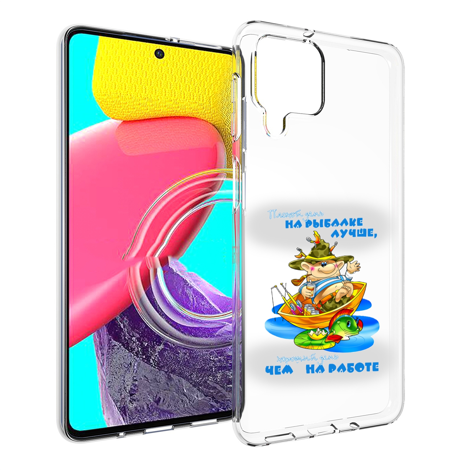 

Чехол MyPads Рыбалка для Samsung Galaxy M53 (SM-M536), Прозрачный, Tocco
