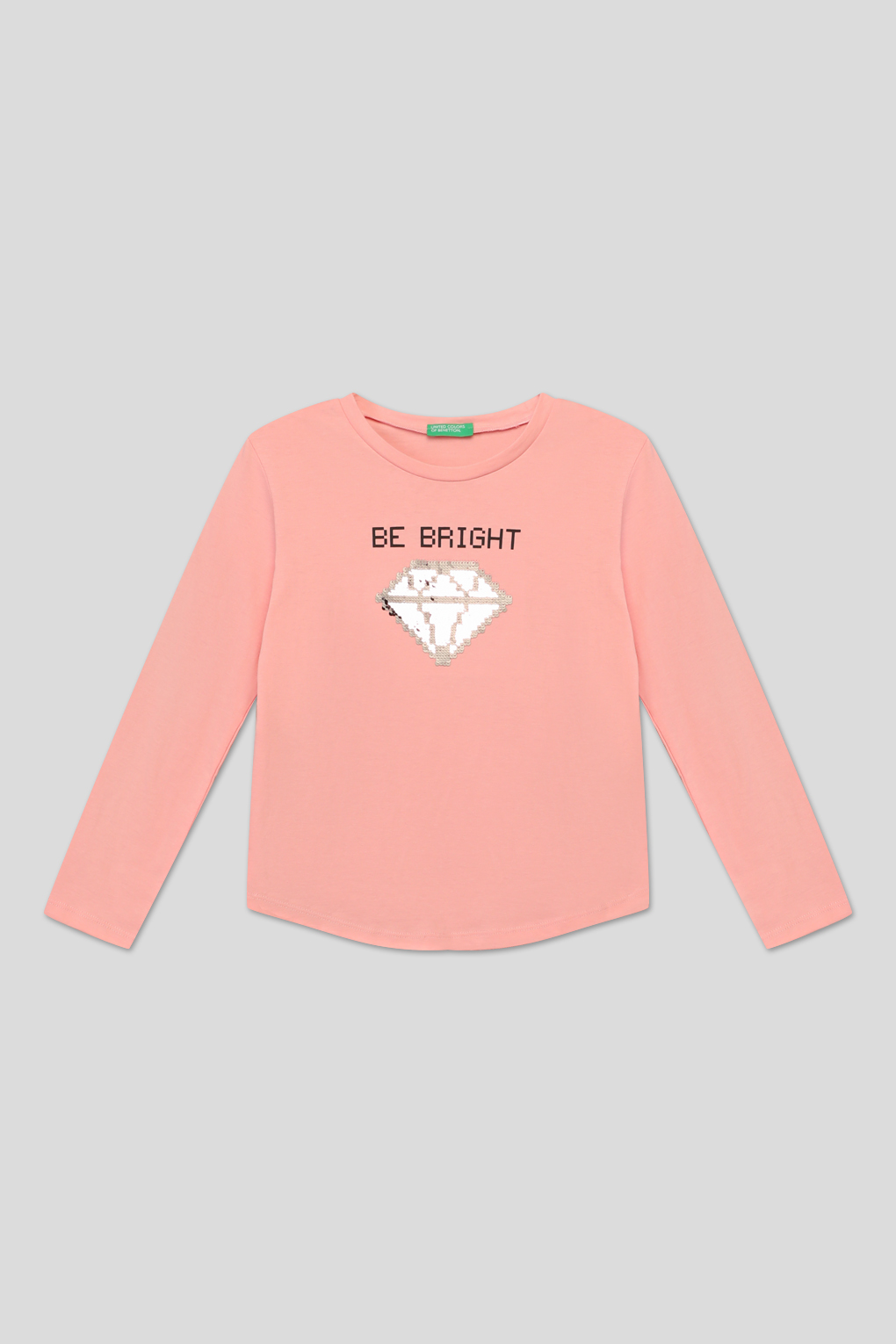 

Футболка с длинным рукавом Benetton 3096C10DS, розовый, EL, 3096C10DS