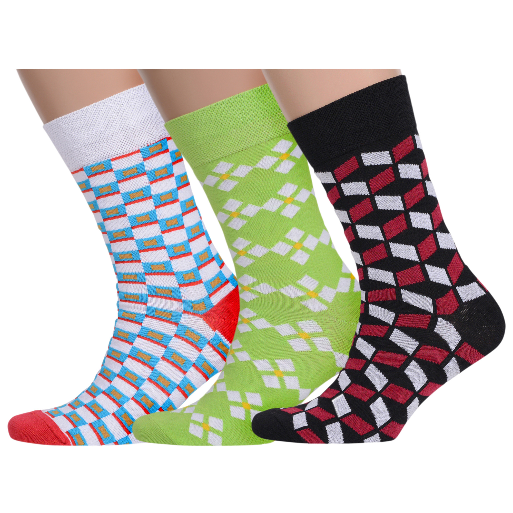 Комплект носков мужских MoscowSocksClub msk3-М38 разноцветных 25