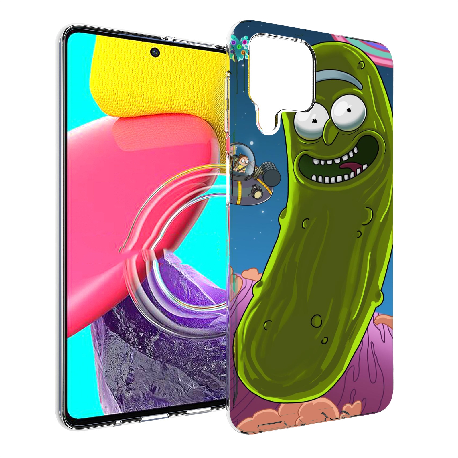 

Чехол MyPads Рик огурец для Samsung Galaxy M53 (SM-M536), Прозрачный, Tocco