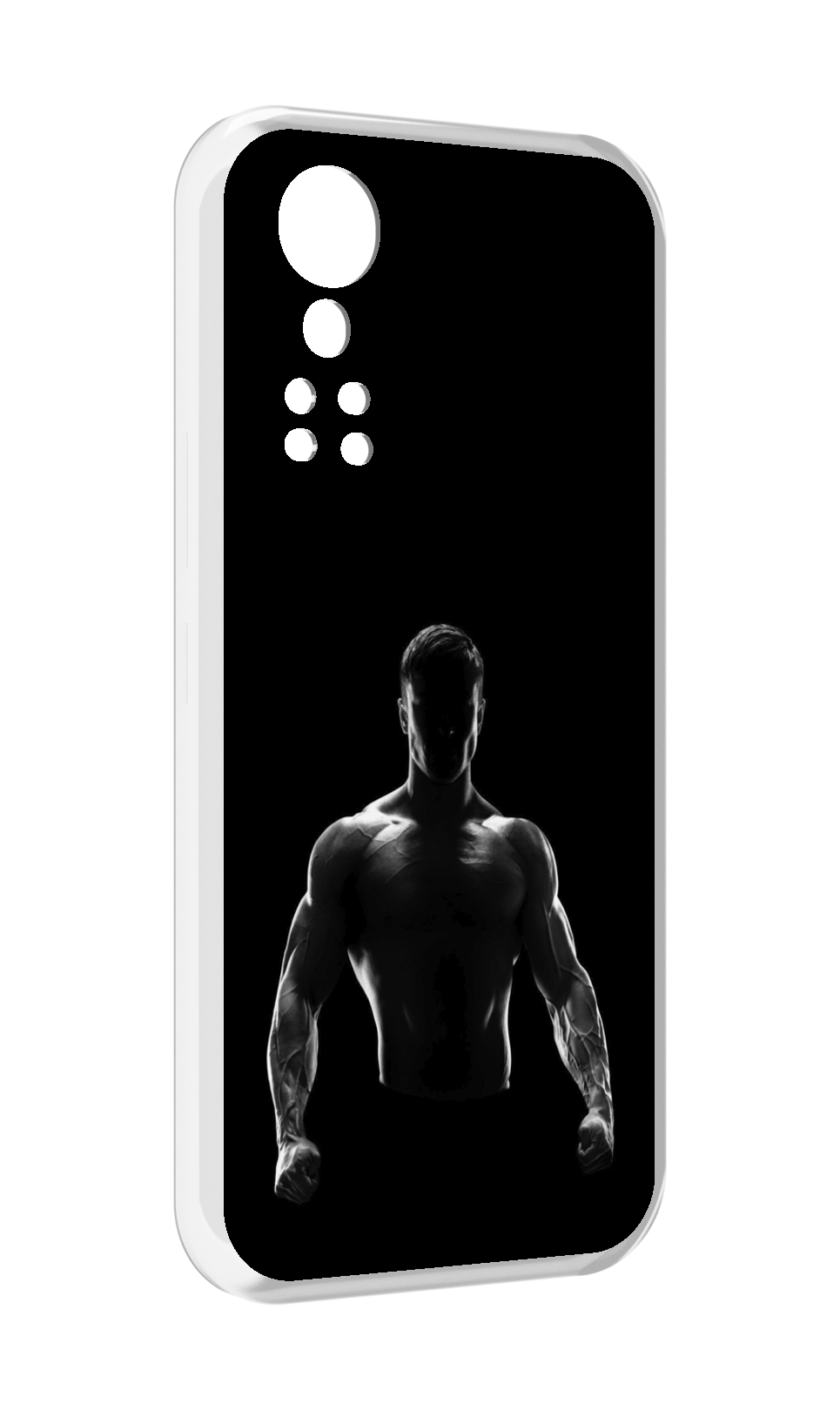 

Чехол MyPads накаченный мужчина в тени мужской для ZTE Axon 30 5G / Axon 30S, Прозрачный, Tocco