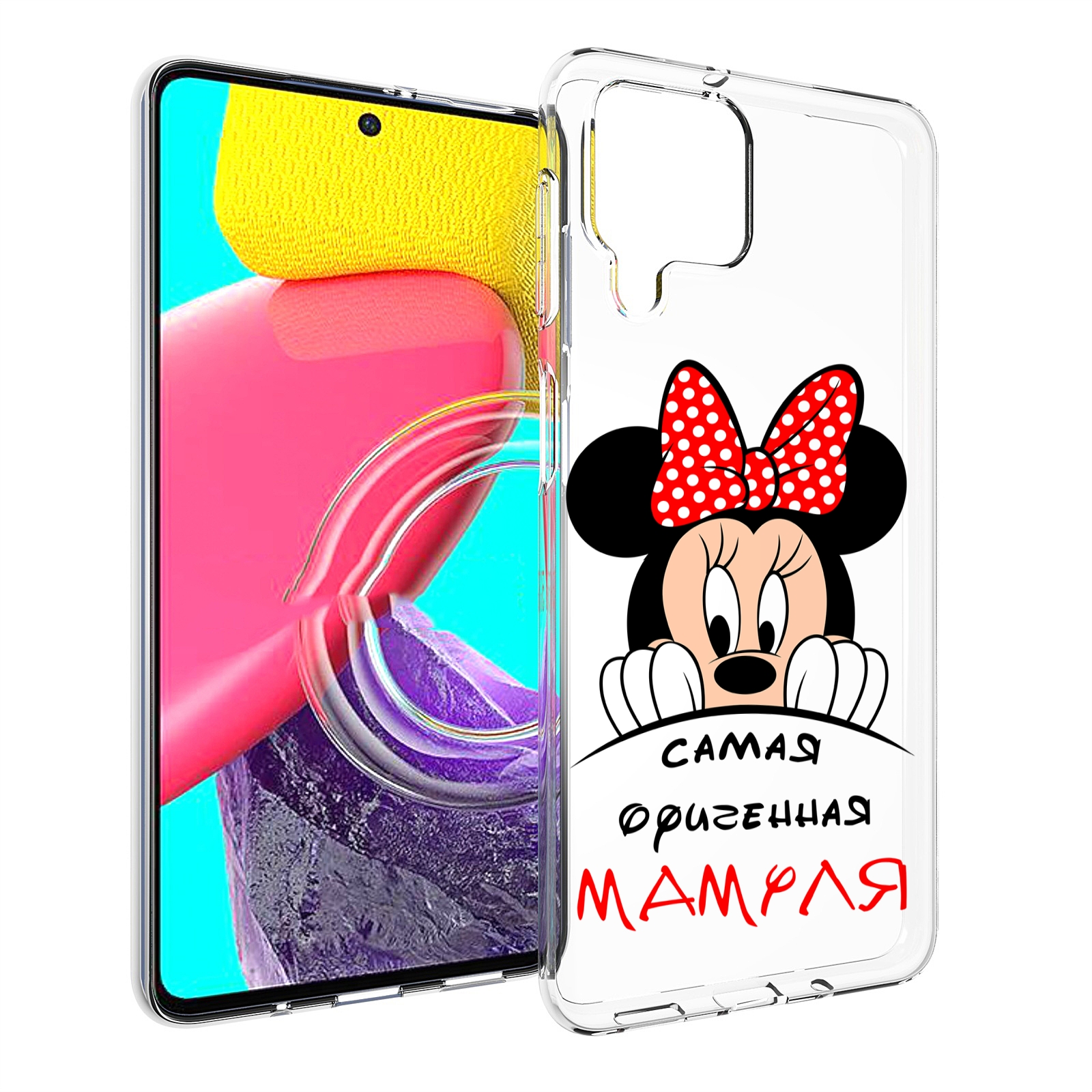 

Чехол MyPads Самая лучшая мамуля Мини Маус для Samsung Galaxy M53 (SM-M536), Прозрачный, Tocco