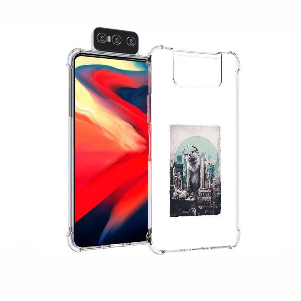 

Чехол MyPads Tocco для Asus Zenfone 7 (ZS670KS) выдра в городе, Прозрачный, Tocco