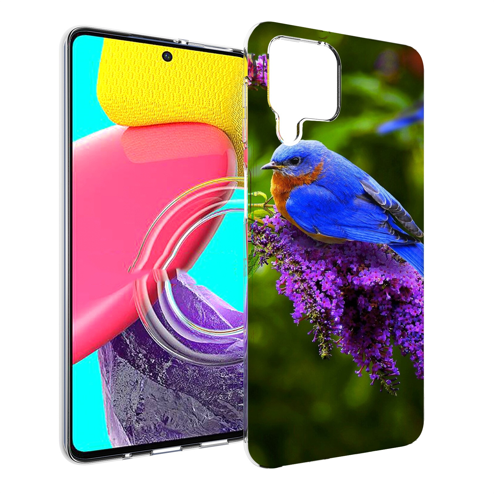 

Чехол MyPads Птица-сиреневая для Samsung Galaxy M53 (SM-M536), Прозрачный, Tocco