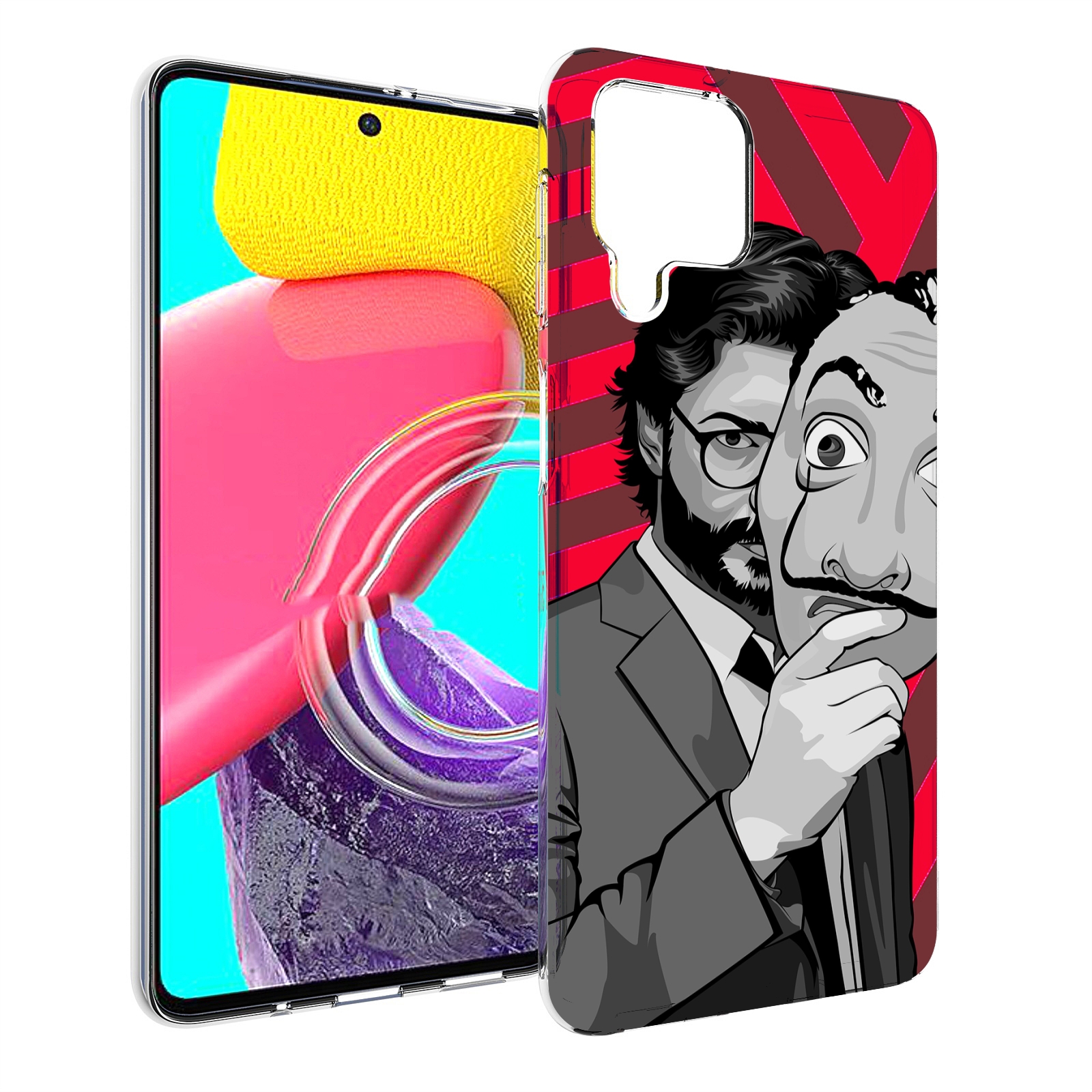 

Чехол MyPads Профессор-бумажый-дом для Samsung Galaxy M53 (SM-M536), Прозрачный, Tocco