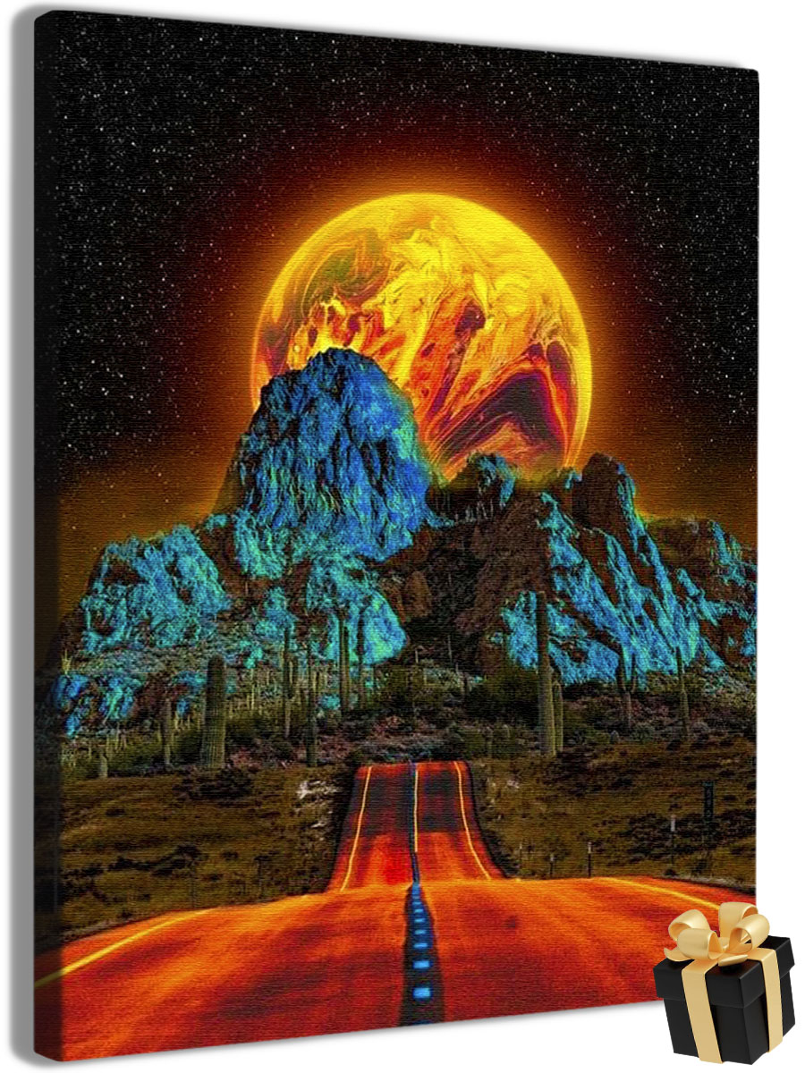 

Картины по номерам Арт-студия Unicorn полнолуние N-4394 40x50 см, полнолуние