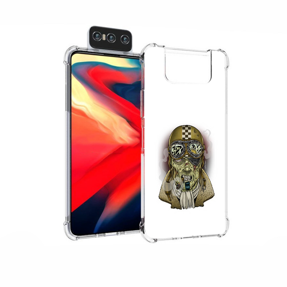 

Чехол MyPads Tocco для Asus Zenfone 7 (ZS670KS) военный зомби, Прозрачный, Tocco