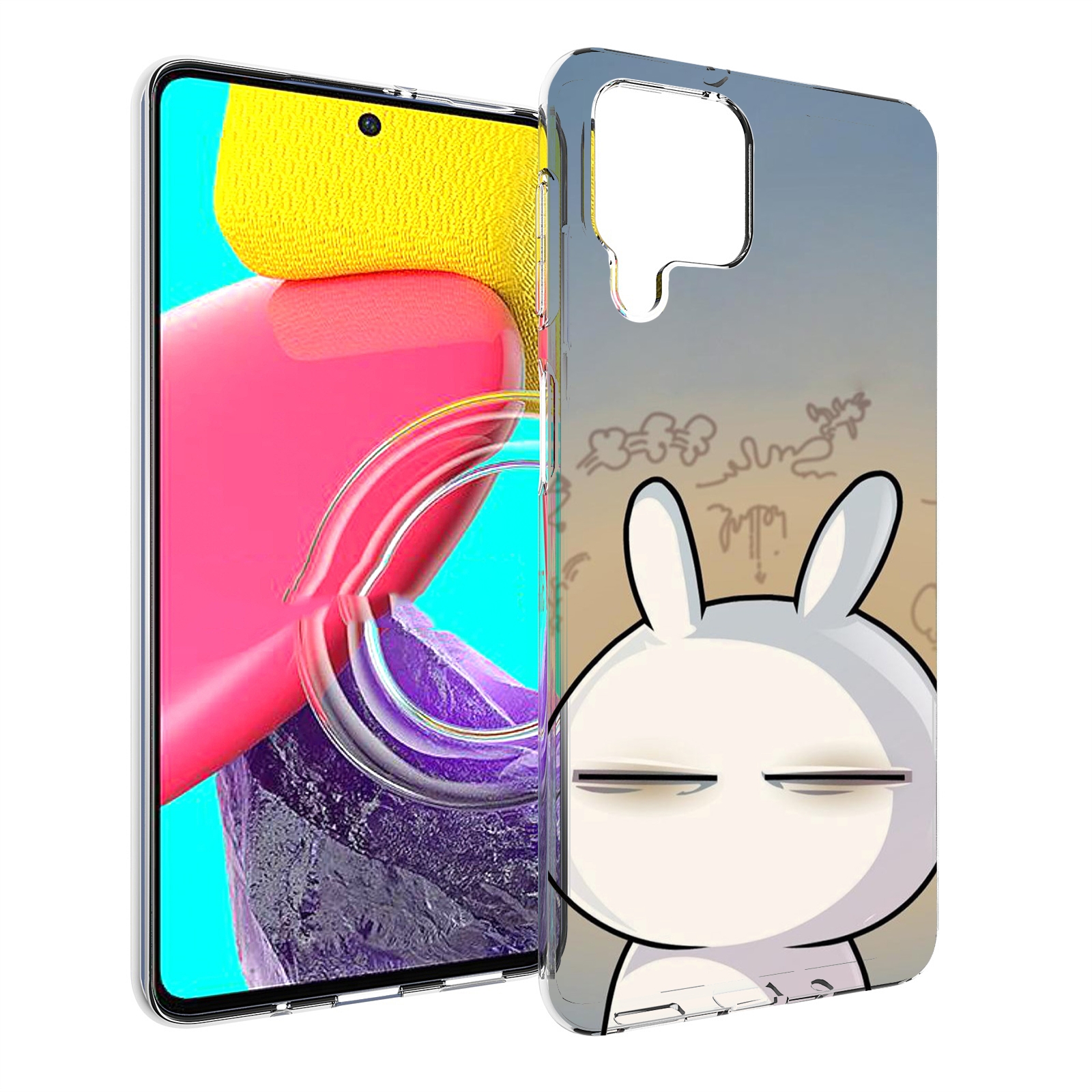 Чехол MyPads Подозрительный-зайка для Samsung Galaxy M53 (SM-M536)