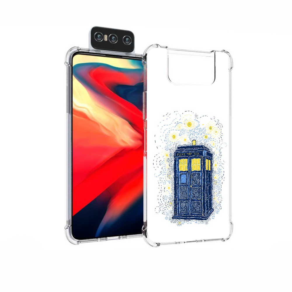 

Чехол MyPads Tocco для Asus Zenfone 7 (ZS670KS) будка рисунок, Прозрачный, Tocco