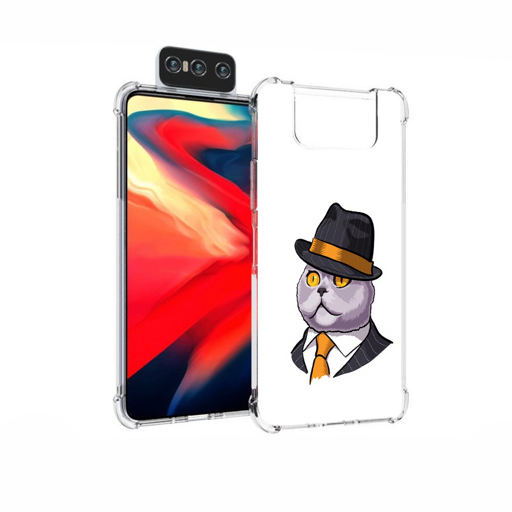 

Чехол MyPads Tocco для Asus Zenfone 7 (ZS670KS) британец, Прозрачный, Tocco