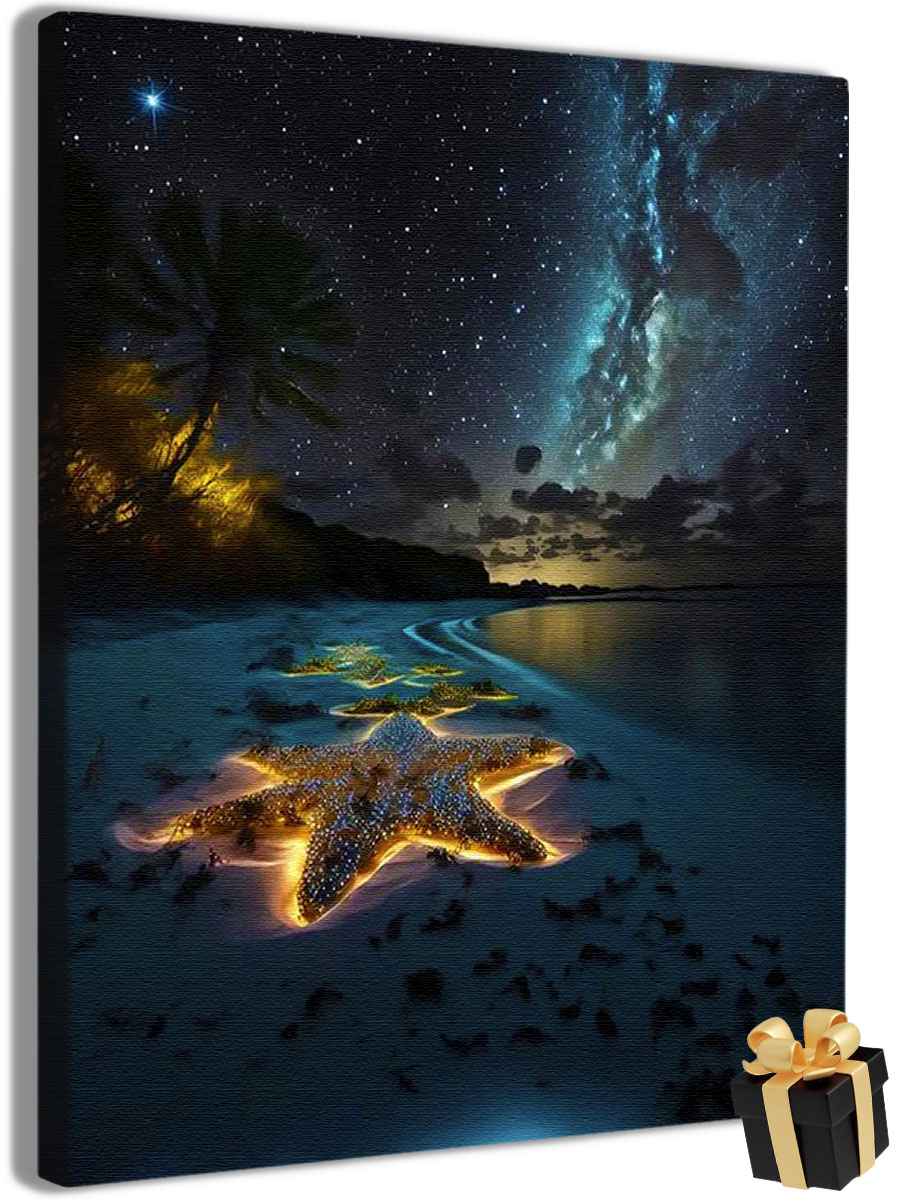 

Картины по номерам Арт-студия Unicorn морская звезда N-4369 40x50 см, морская звезда