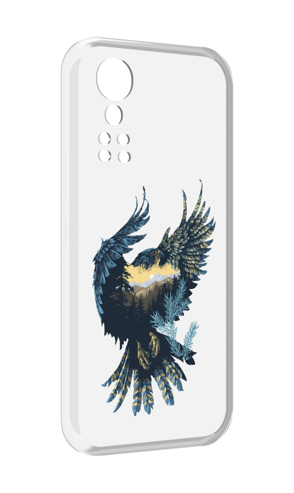 

Чехол MyPads мирок в соколе для ZTE Axon 30 5G / Axon 30S, Прозрачный, Tocco