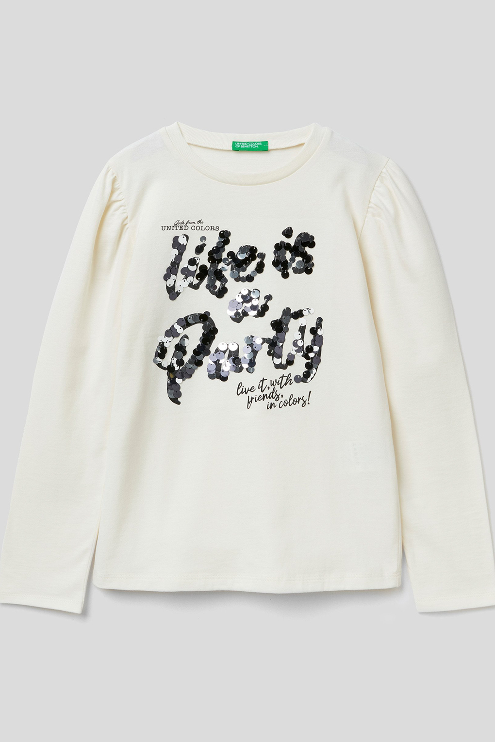 

Футболка с длинным рукавом Benetton 3YN4C108T, Молочный, XL, Бежевый, 3YN4C108T