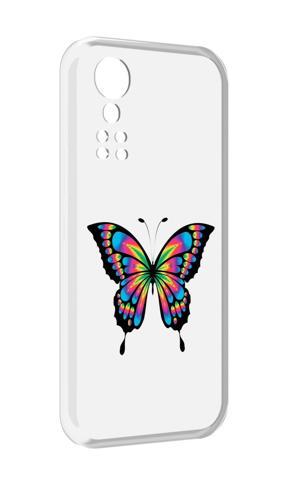 

Чехол MyPads мини-бабочка для ZTE Axon 30 5G / Axon 30S, Прозрачный, Tocco
