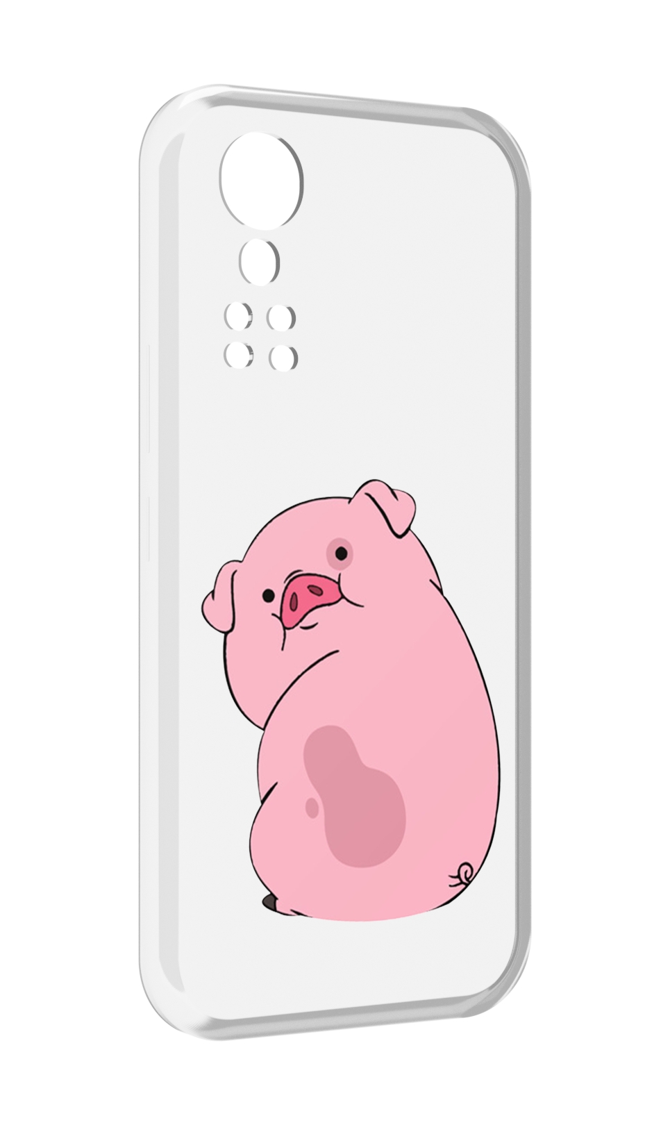 

Чехол MyPads милый-поросенок детский для ZTE Axon 30 5G / Axon 30S, Прозрачный, Tocco
