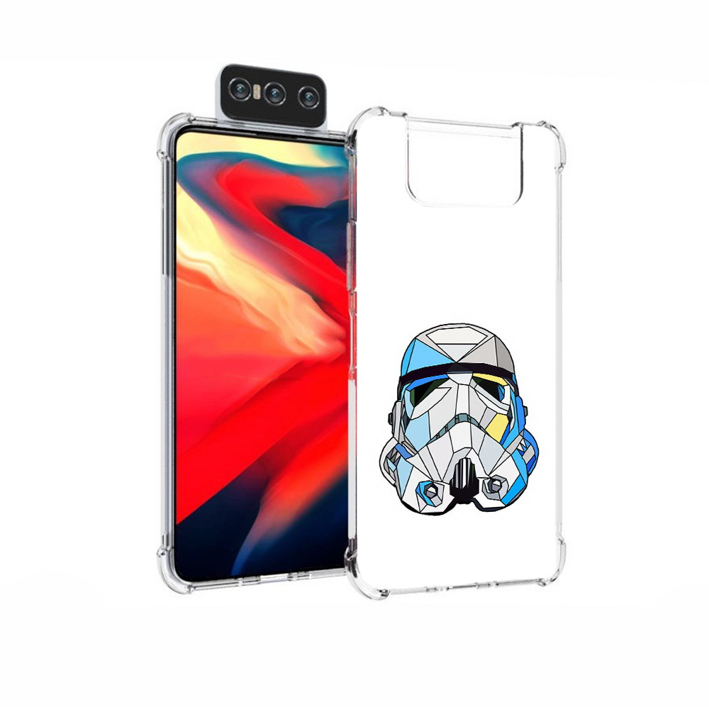 

Чехол MyPads Tocco для Asus Zenfone 7 (ZS670KS) star wars дарт вейдер, Прозрачный, Tocco