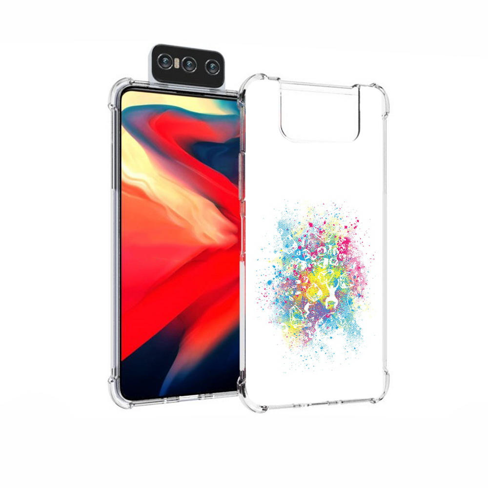 

Чехол MyPads Tocco для Asus Zenfone 7 (ZS670KS) акварель абстракция, Прозрачный, Tocco