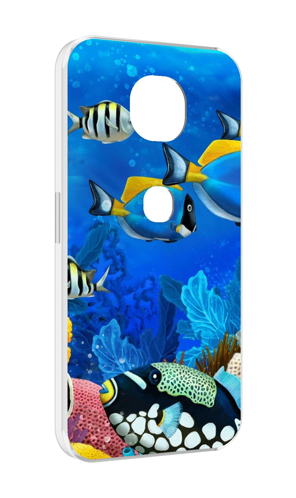 

Чехол MyPads Рыбки для Motorola Moto G5S (XT1799-2), Прозрачный, Tocco