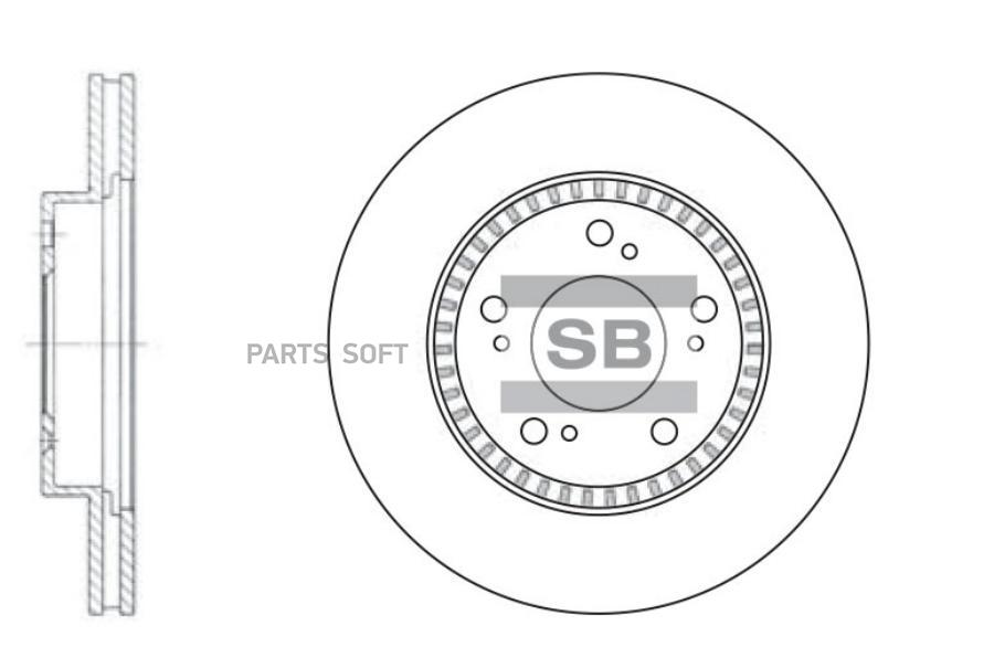 

Диск тормозной передний Sangsin SD4101