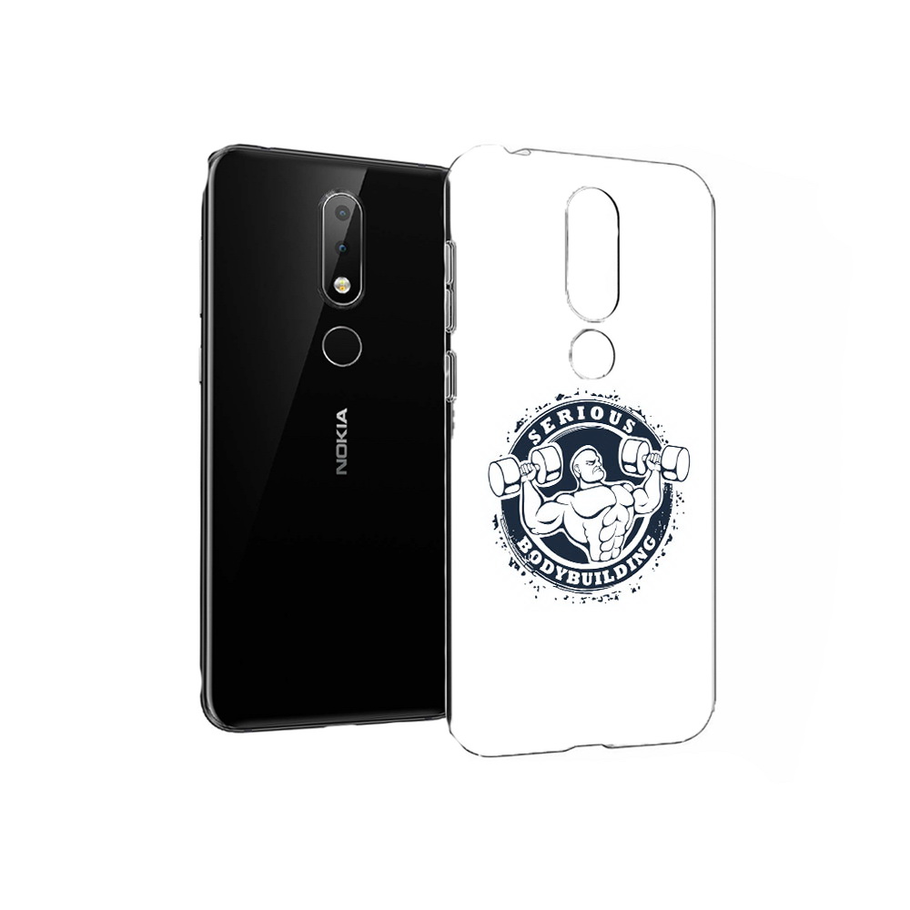 

Чехол MyPads Tocco для Nokia X6 бодибилдинг воля к победе (PT115295.99.231), Прозрачный, Tocco