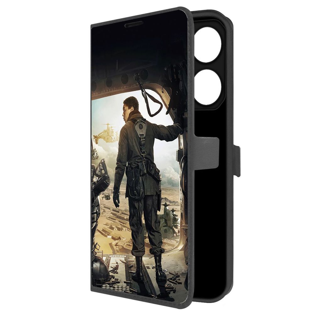 

Чехол-книжка Krutoff Eco Book для TECNO Pova 6 Pro Фоллаут (Fallout) - Аарон (черный)