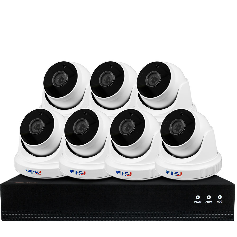 Комплект видеонаблюдения IP 8Мп Ps-Link KIT-A807IP-POE 7 камер коммутатор d link dgs 1250 52xmp a1a 48g 4sfp 48poe 370w настраеваемый
