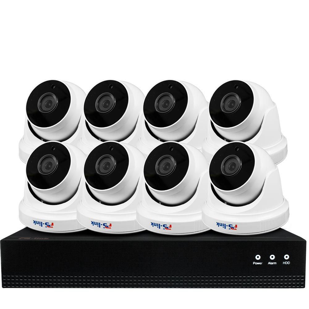 Комплект видеонаблюдения IP 8Мп Ps-Link KIT-A808IP-POE 8 камер комплект заглушек для встраиваемых шинопроводов sy link sy link ecs t2s bl