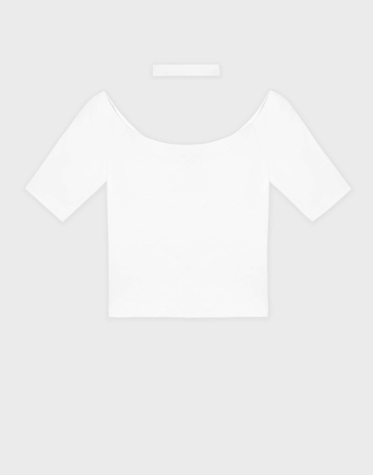 

Топ женский Gloria Jeans GKT019973 белый XS/164, GKT019973