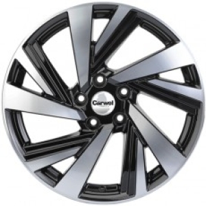 

Колесный диск Carwel Тишь 1801 (ABT) 7.5xR18 ET38 5*114.3 D67.1, Черный;серебристый