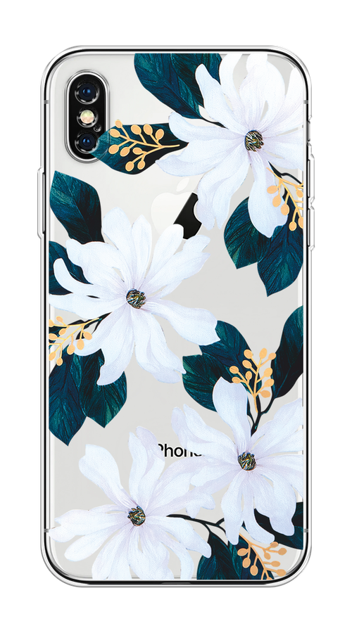 

Чехол на Apple iPhone XS Max "Delilah Flower", Зеленый;белый, 11950-1