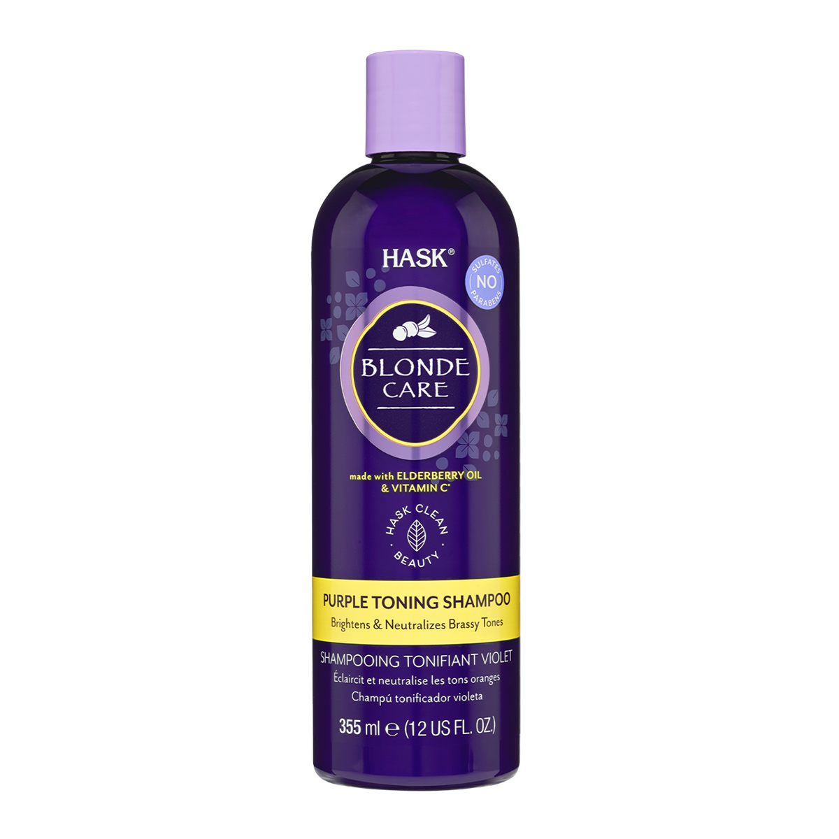 Купить Оттеночный шампунь Hask фиолетовый для светлых волос, Blonde Care Purple Shampoo 355 мл 30412 30412
