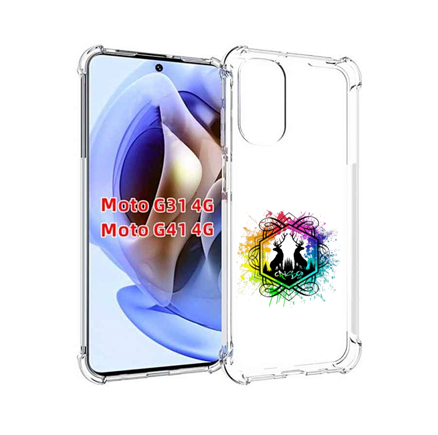 

Чехол MyPads арт-с-оленями для Motorola Moto G31 4G / G41 4G, Прозрачный, Tocco