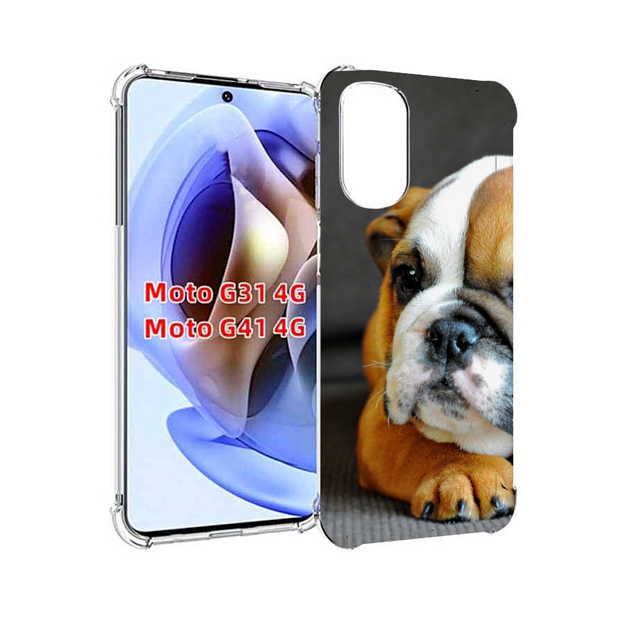 

Чехол MyPads англиискии бульдор для Motorola Moto G31 4G / G41 4G, Прозрачный, Tocco