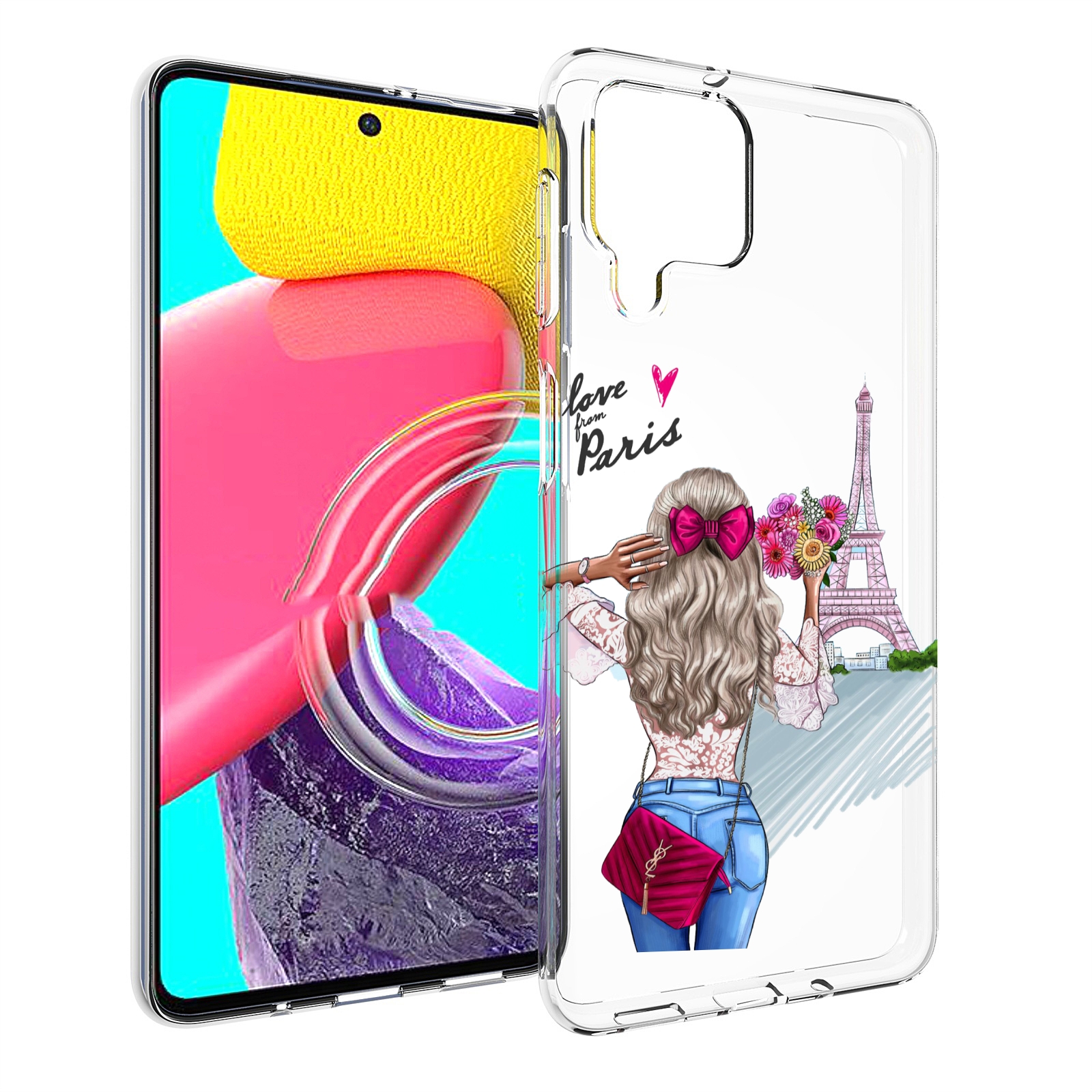 

Чехол MyPads Парижанка женский для Samsung Galaxy M53 (SM-M536), Прозрачный, Tocco