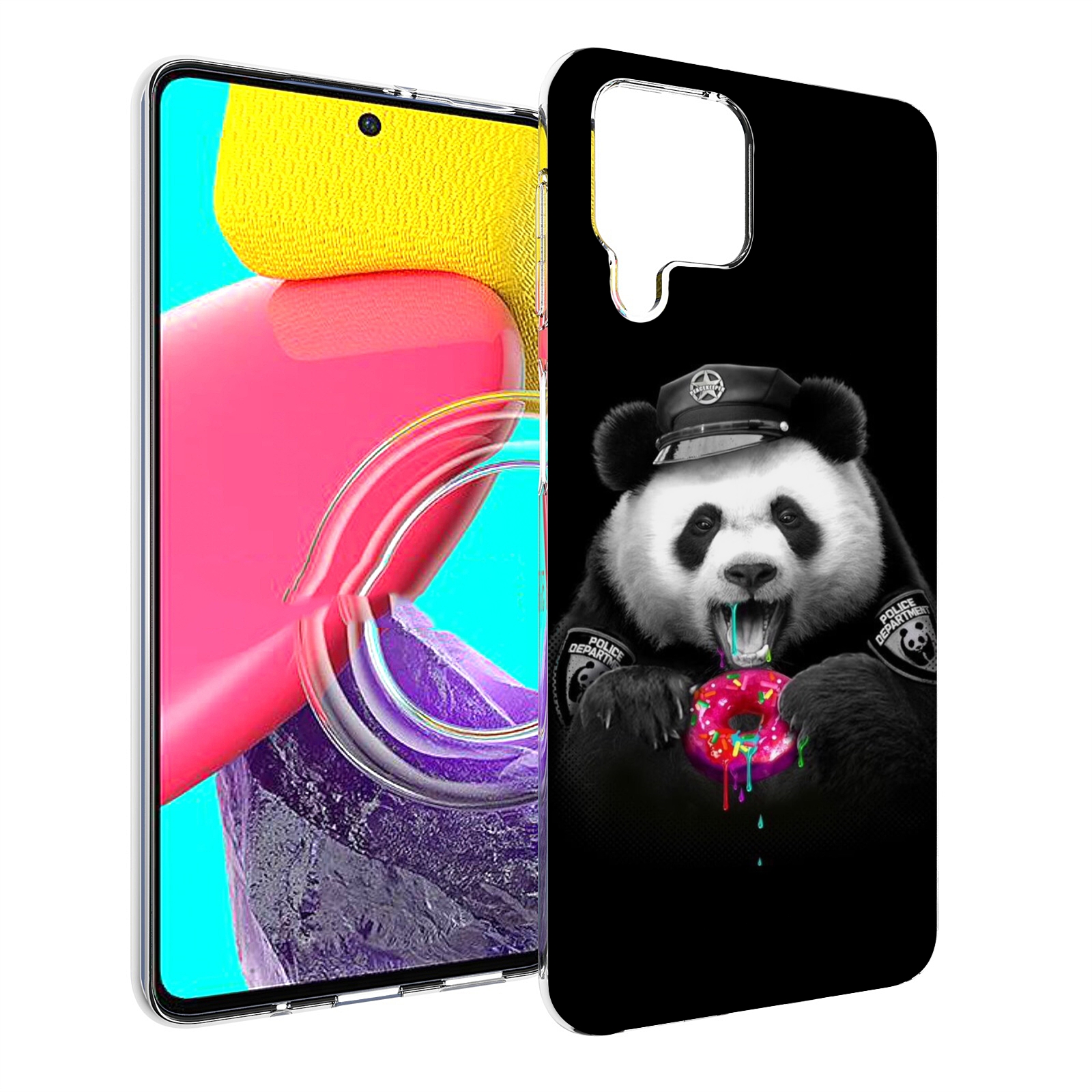 

Чехол MyPads Панда-с-пончиком для Samsung Galaxy M53 (SM-M536), Прозрачный, Tocco