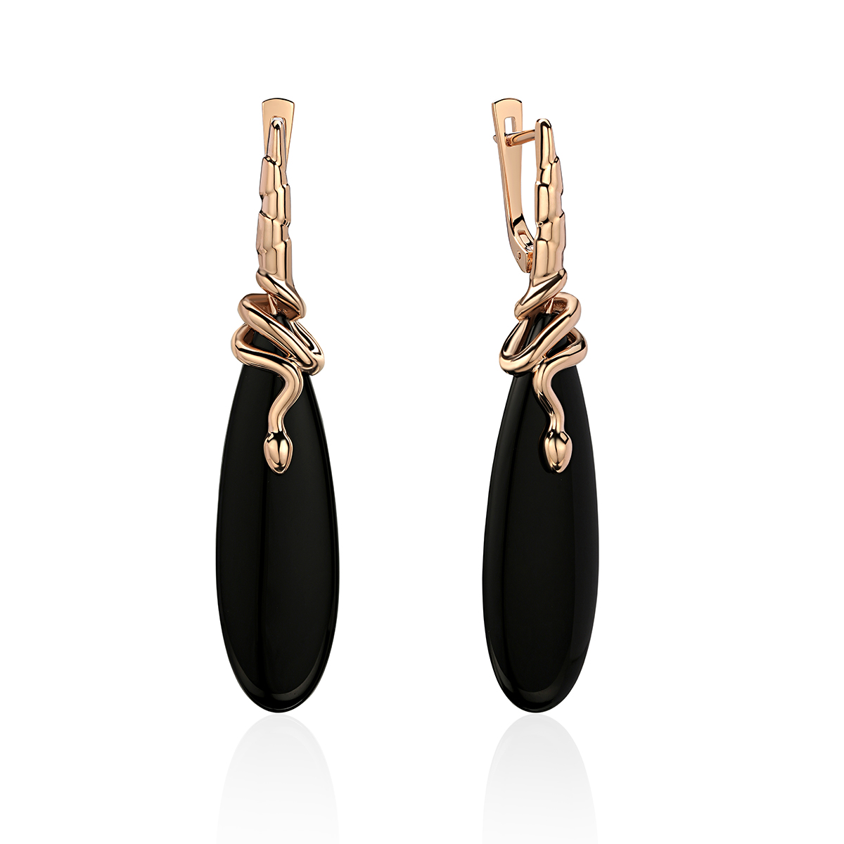 

Серьги из золота с агатом Эстет 01С4114150-1, 01С4114150-1