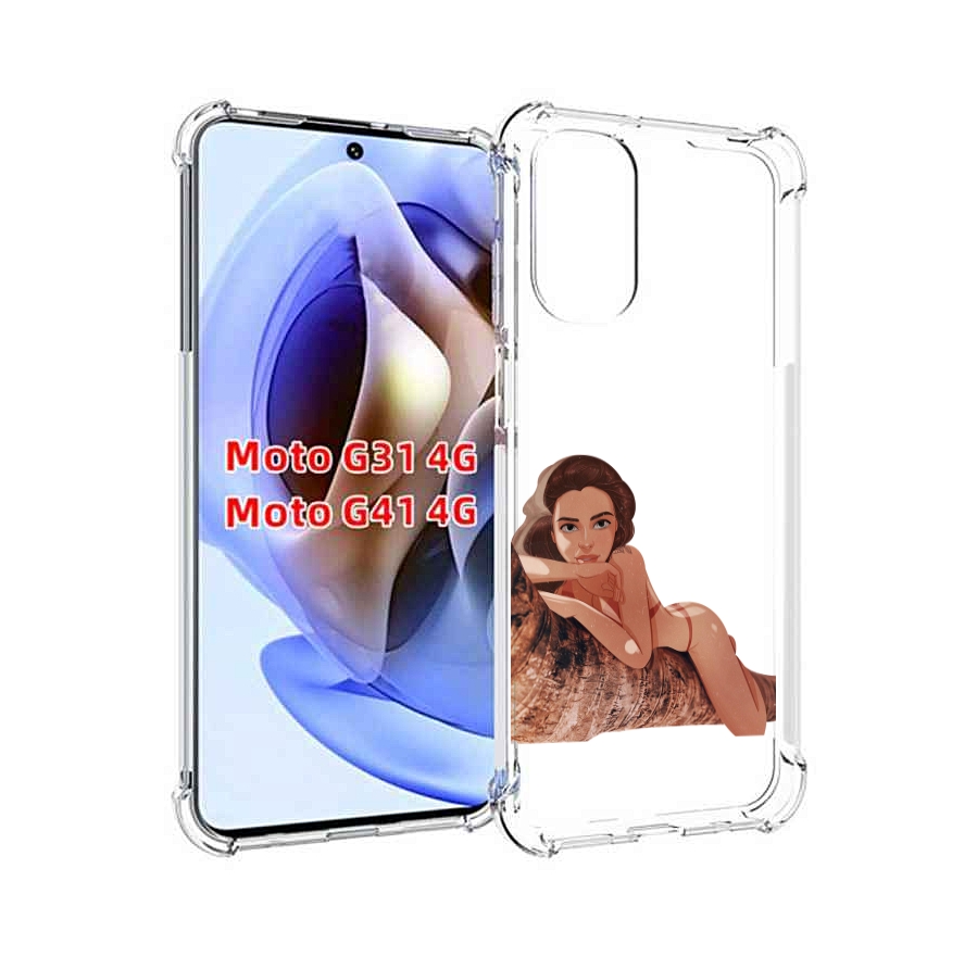 

Чехол MyPads амазонка-на-дереве для Motorola Moto G31 4G / G41 4G, Прозрачный, Tocco