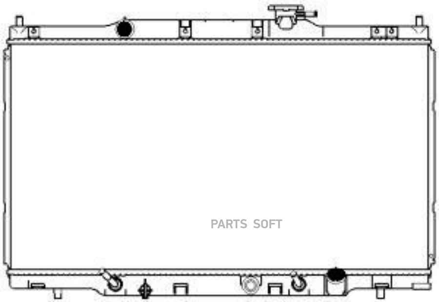 

32111022sak_радиатор системы охлаждения honda cr-v 2.0 02-06