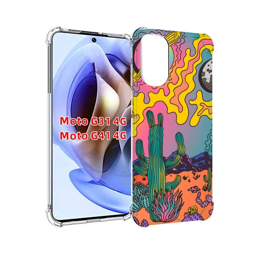 

Чехол MyPads акварельные рисунки для Motorola Moto G31 4G / G41 4G, Прозрачный, Tocco