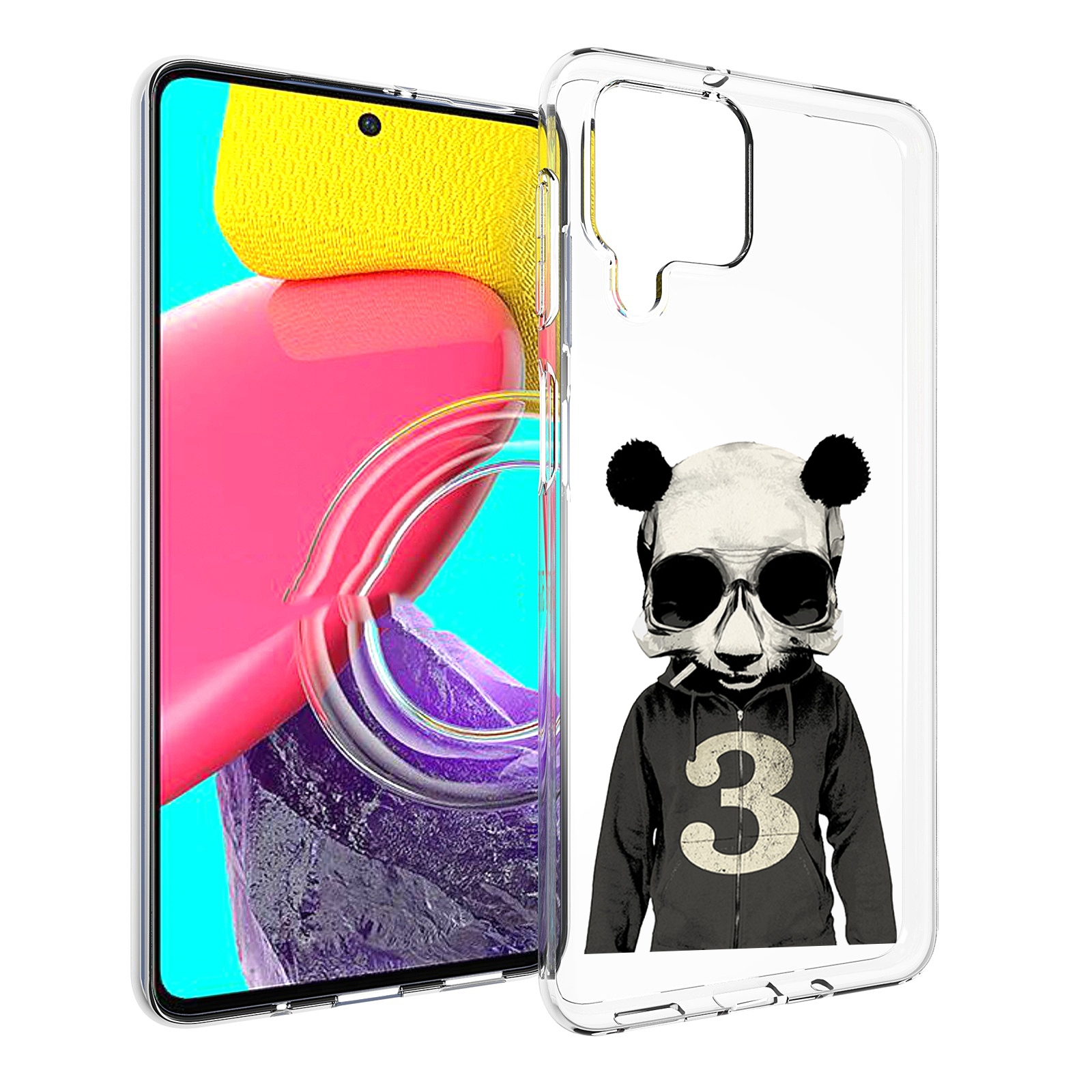 

Чехол MyPads Панда-в-костюме для Samsung Galaxy M53 (SM-M536), Прозрачный, Tocco