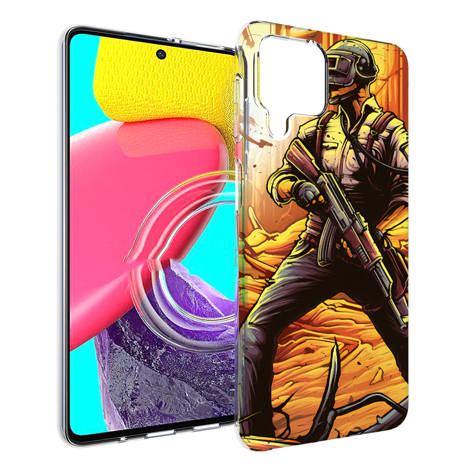 

Чехол MyPads Пабг для Samsung Galaxy M53 (SM-M536), Прозрачный, Tocco