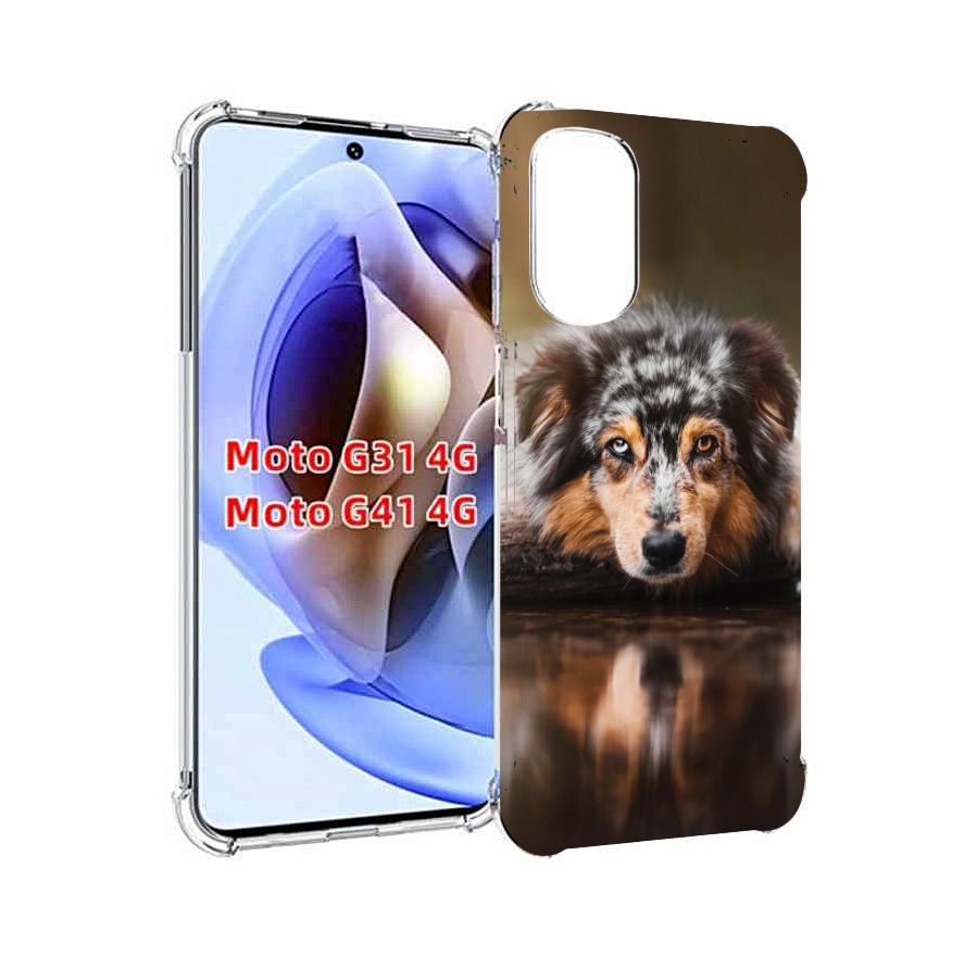 

Чехол MyPads австралииская овчарка для Motorola Moto G31 4G / G41 4G, Прозрачный, Tocco