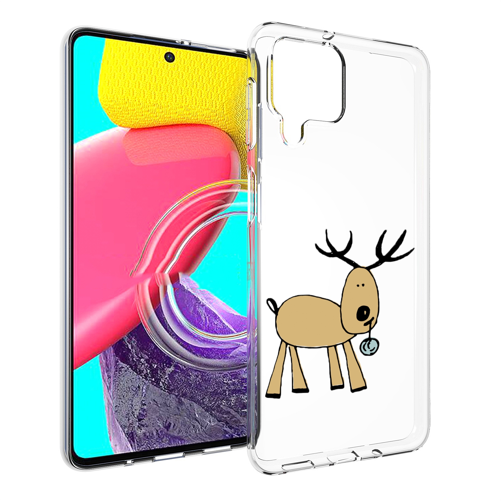 

Чехол MyPads Олень с шариком для Samsung Galaxy M53 (SM-M536), Прозрачный, Tocco