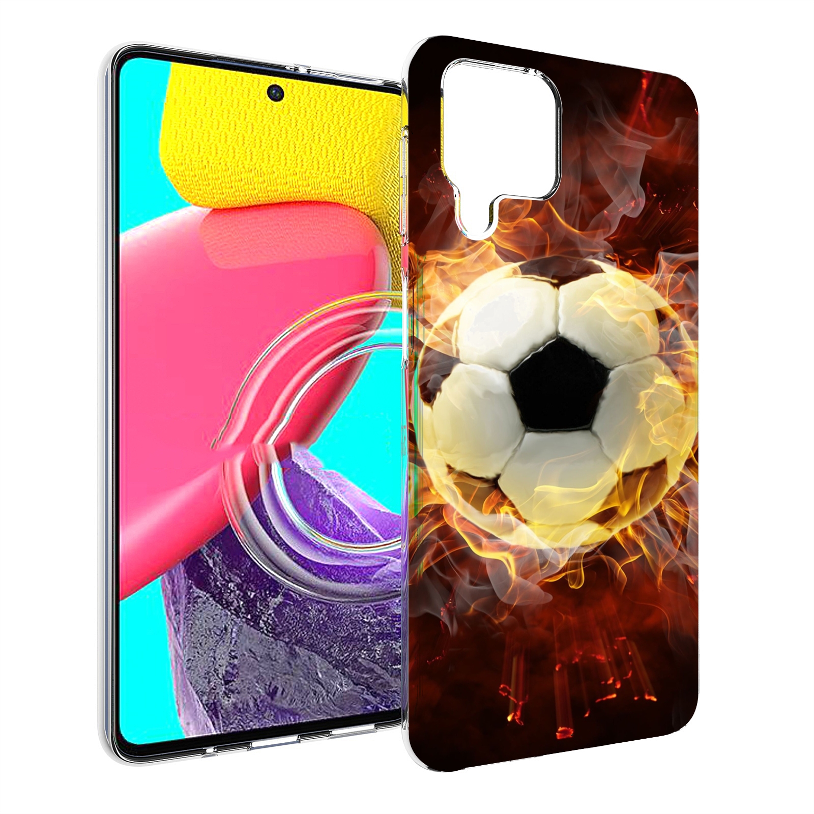

Чехол MyPads Огненный-мяч для Samsung Galaxy M53 (SM-M536), Прозрачный, Tocco