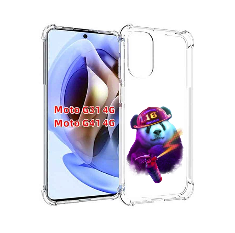 

Чехол MyPads Яркая панда детский для Motorola Moto G31 4G / G41 4G, Прозрачный, Tocco