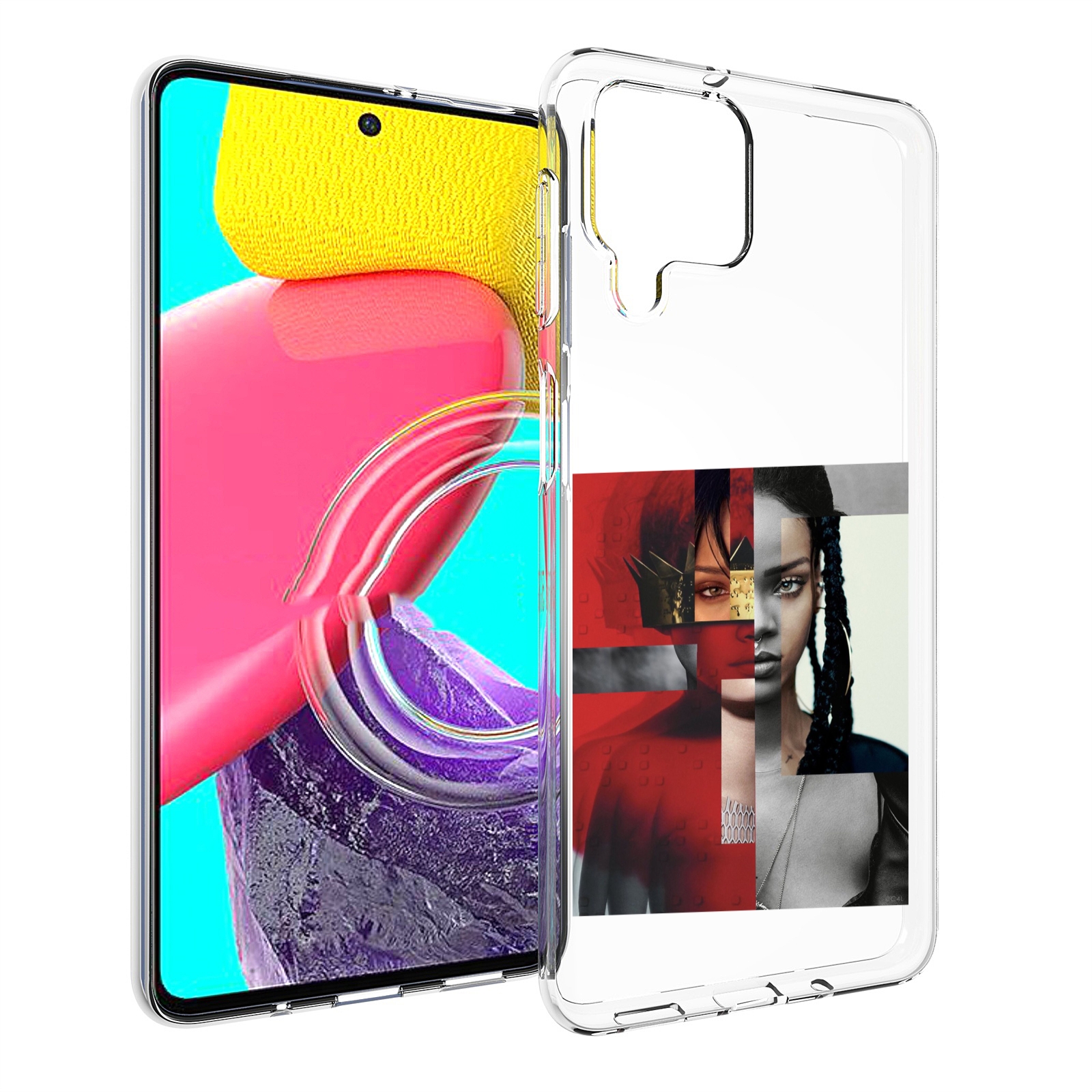 

Чехол MyPads Обложка-Рианна для Samsung Galaxy M53 (SM-M536), Прозрачный, Tocco