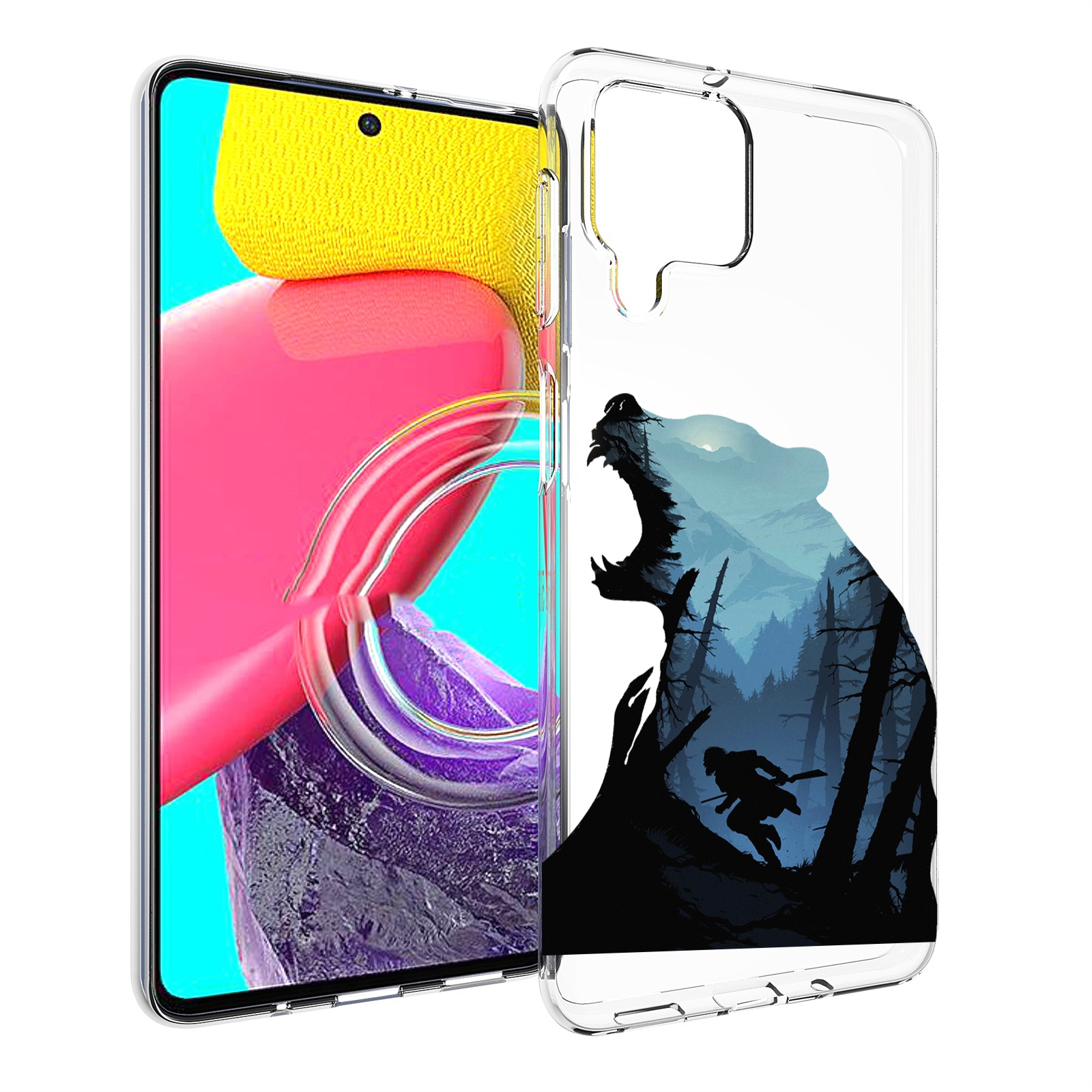 

Чехол MyPads Ночной-медведь для Samsung Galaxy M53 (SM-M536), Прозрачный, Tocco