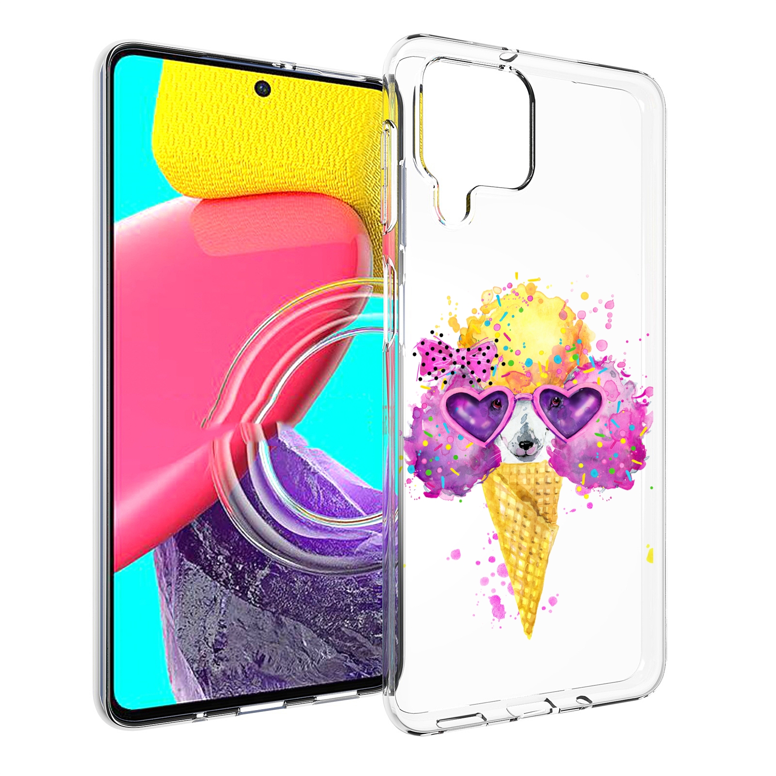 

Чехол MyPads Рожок для Samsung Galaxy M53 (SM-M536), Прозрачный, Tocco